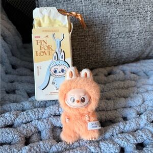 New Labubu Pin for Love Keychain Plush - J